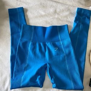 Bright blue Gymshark leggings